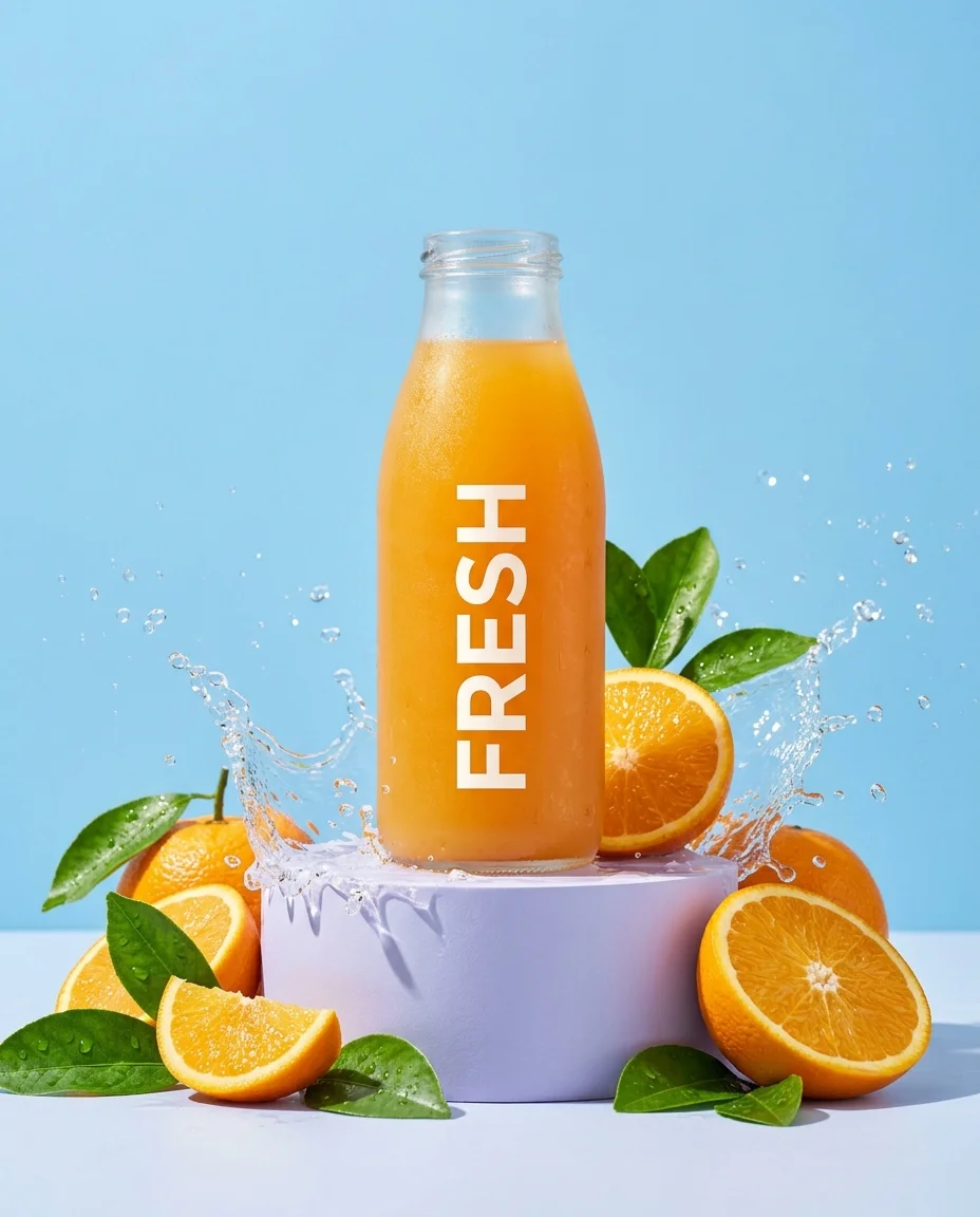 Bright citrus campaign made with Nano Banana 2.1